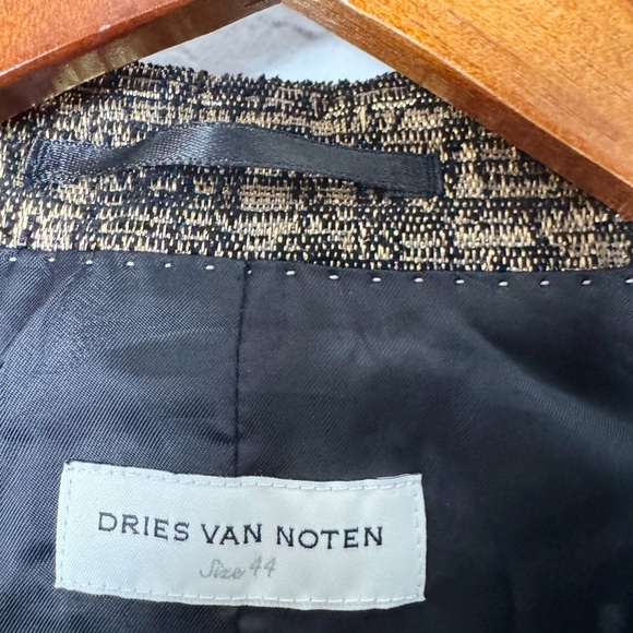 Dries Van Noten Blanchet One-Button Metallic Blazer - Picture 12 of 15